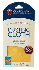 Guardsman Wood Furniture Dusting Cloths - 1 Pre-Treated Cloth - Captures 2x The Dust of a Regular Cloth, Specially Treated, No Sprays or Odors - 462100