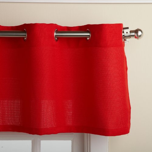 Book Cover LORRAINE HOME FASHIONS, Red Jackson 58 x 12-inch Valance, 58