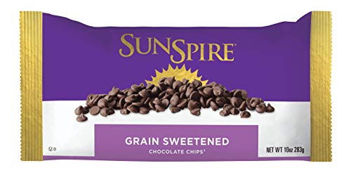 SunSpire Grain-Sweetened Dark Chocolate Chips, 10 Ounce Bag