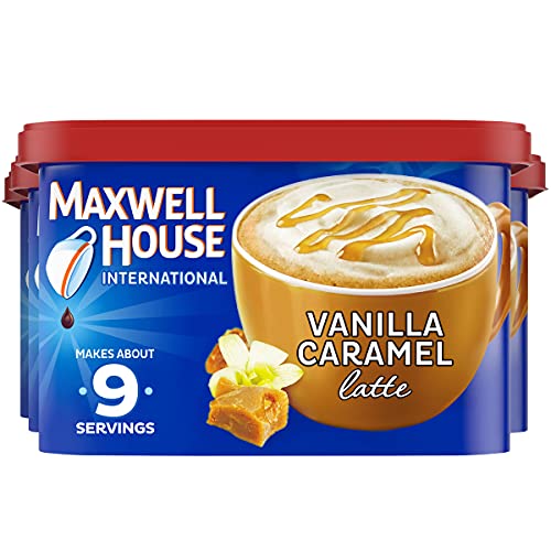 Maxwell House International Vanilla Caramel Latte Mix, 8.7 OZ, 4-Pack