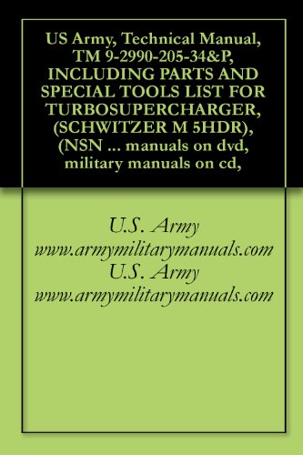 US Army, Technical Manual, TM 9-2990-205-34&P, INCLUDING PARTS AND SPECIAL TOOLS LIST FOR TURBOSUPERCHARGER, (SCHWITZER M 5HDR), (NSN 2950-00-397-3384), ... manuals on dvd, military manuals on cd,