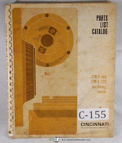 Cincinnati CIM-X 220 DL Machining Center Service Parts Manual