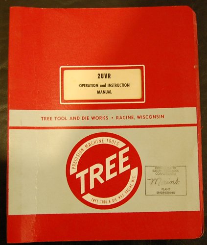 Tree 2UVR Milling Machine Operation & Instructions Manual