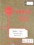 Gisholt Operators Instruction 1SV1 Balancing Machine Supplement Manual