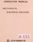 Amada M-3045 Mechanical Shear Machine Operators Instruction Manual