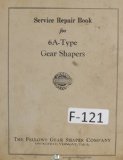 Fellows 6A-Type Service Repair Gear Shaper Manual Year (1961)
