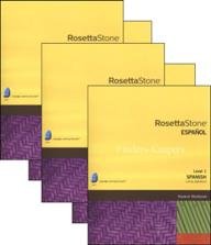 Rosetta Stone Spanish Level 1-5 Workbook Set for V3 or V4 TOTALe
