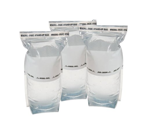 Whirl-Pak Survival Water Bags - Outdoors and Camping 1 Liter Stand Up Emergency Water Bag (Pack of 3)