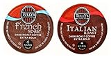 Tully's Coffee FRENCH & ITALIAN ROAST Variety Pack 48 K-Cups for Keurig Brewers