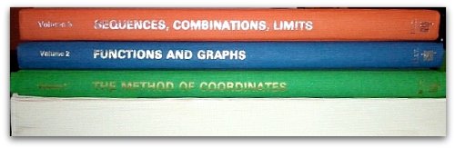 Library of Mathematics Three Volume Hardcover Set (Volume 1:Methods of Coordinates, Volume 2: Functions and Graphs, Volume 3: Sequences, Combinations, Limits)