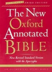 The New Oxford Annotated Bible 3th (third) edition Text Only College edition
