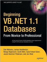 Beginning VB .NET 1.1 Databases 1st (first) edition Text Only