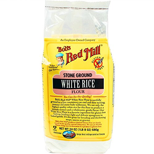 Book Cover Bob's Red Mill Gluten Free White Rice Flour, 24 Oz (4 Pack)