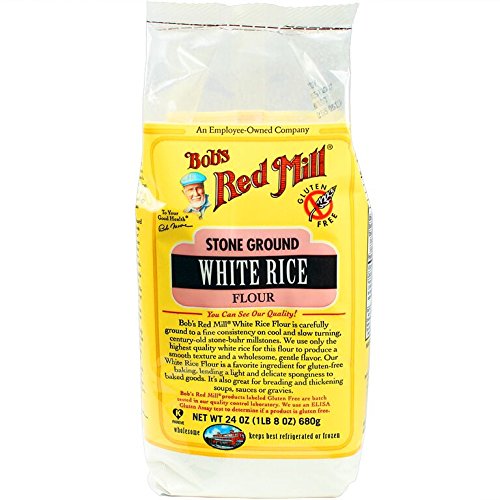 Bob's Red Mill Gluten Free White Rice Flour, 24 Oz (4 Pack)