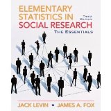Elementary Statistics in Social Research 3rd (Third) Edition byLevin
