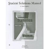 Student's Solutions Manual to accompany Elementary Statistics 5th Fifth Edition byBluman