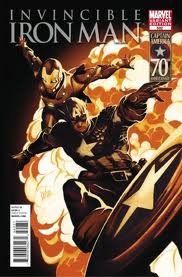 Invincible Iron Man 502 Captain America 70th Anniversary Variant Cover