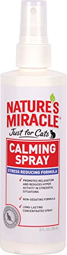 Nature's Miracle Just for Cats Calming Spray Stress Reducing Formula, 8-ounce (P-5780), White