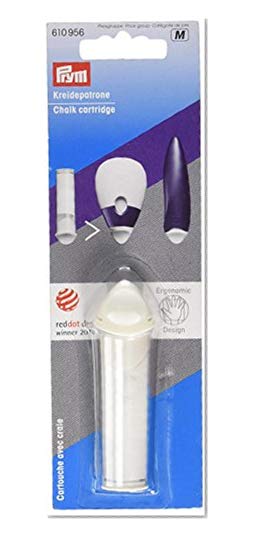 Prym cartouche avec craie blanc ergonomic
