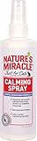 Nature's Miracle Just for Cats Calming Spray Stress Reducing Formula, 8-ounce (P-5780), White