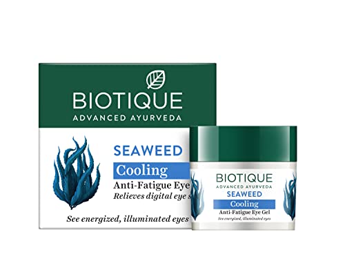 Biotique BIO SEA WEED Revitalizing Anti Fatigue Eye Gel 15 gm I Lightly Pat Around Eye Area Morning & Evening I Dark Circle, Puffy Eye, Under Eye Patch I Hydrates and soothes the delicate area of your eyes