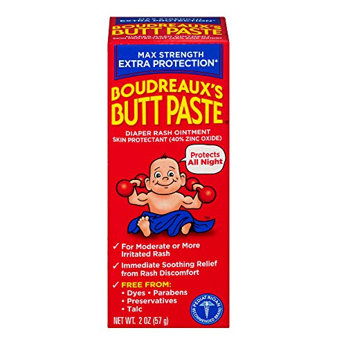 Book Cover Boudreaux's Butt Paste Maximum Strength Diaper Rash Ointment, 2 Ounce Tube