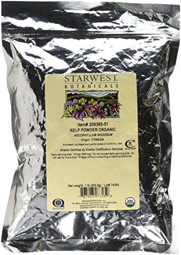 Book Cover Starwest Botanicals Organic Kelp Powder, 1 Pound