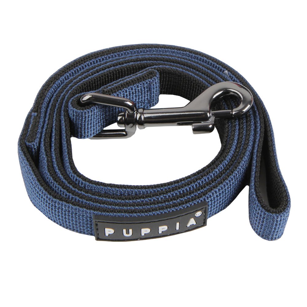 Book Cover Puppia Two Tone Dog Lead Strong Durable Comfortable Grip Walking Training Leash for Small & Medium Dog, Royal, Large ROYAL BLUE Large