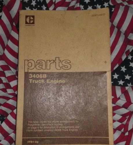 1987 Caterpillar 3406B Engine Part Book Freightliner