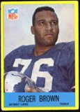 Roger Brown "Detroit Lions" 1967 NFL Football Trading Card (Philadelphia Chewing Gum) (#62)
