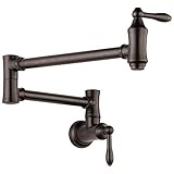 DELTA FAUCET Traditional Wall-Mount Pot Filler Faucet, Venetian Bronze 1177LF-RB