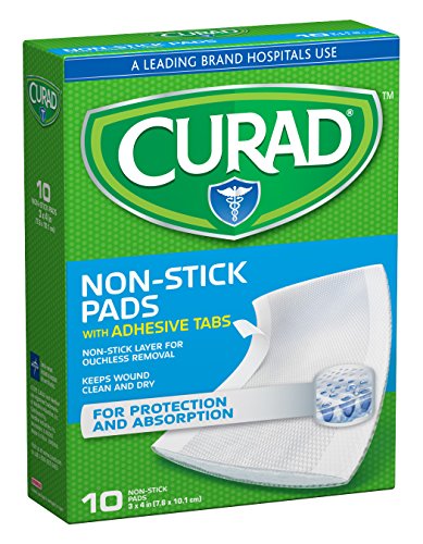 Book Cover Curad Non-Stick Pads 3 Inches X 4 Inches 10 Each (Pack of  3)
