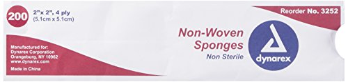 Non-Woven Sponge, N/S 4Ply - 2x2-200/Box 1