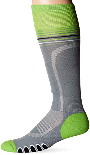 Eurosocks Snow Ski Socks, Ultra Smooth No Bunching, No Pinch Seamless Toe, Padded Shin Protection Comfort-3211