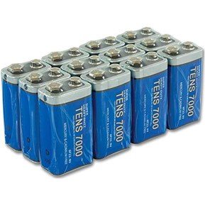 TENS 7000 Official 12 Pack of Long Lasting 9-Volt Heavy Duty Batteries - 9 Volt Battery for TENS Unit - 12 All Purpose Batteries - Heavy Duty Battery for Everyday Use - 100% Durability Guaranteed