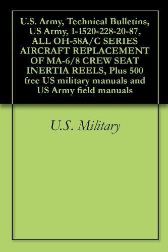 U.S. Army, Technical Bulletins, US Army, 1-1520-228-20-87, ALL OH-58A/C SERIES AIRCRAFT REPLACEMENT OF MA-6/8 CREW SEAT INERTIA REELS, Plus 500 free US military manuals and US Army field manuals