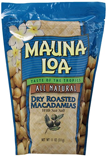 Book Cover Dry Roasted Sea Salt Macadamia Nuts - Mauna Loa- BONUS GIFT