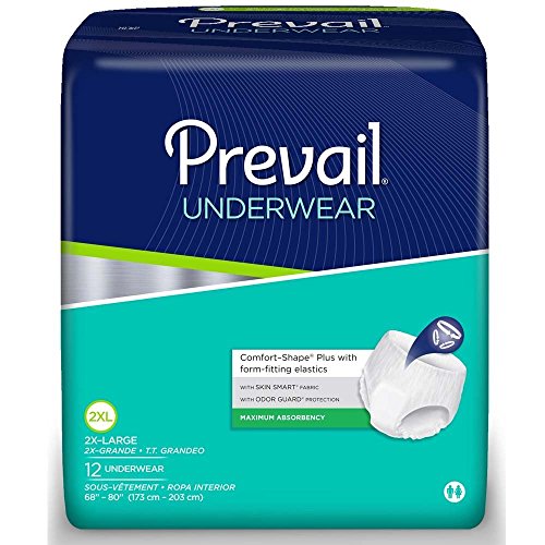 Book Cover Prevail Maximum Absorbency Underwear, 2X-Large, Case/48 (4/12S)