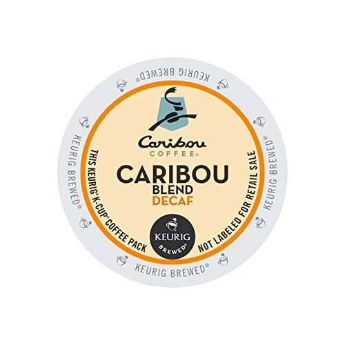 Book Cover Caribou Coffee Caribou Blend Decaf single serve pods for Keurig K-Cup brewers, 24 Count (Pack of 2)
