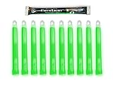 Cyalume 9-42290 ChemLight Military Grade Chemical Light Sticks-12 Hour Duration Light Sticks Provide Intense Light, Ideal as Emergency or Safety Lights, for Tactical Applications, Hiking or Camping and Much More, Standard Issue for U.S. Military Personnel-Green, 6-Long (Pack of 10)