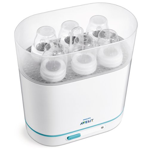 Book Cover Philips Avent 3-in-1 Electric Steam Sterilizer for Baby Bottles, Pacifiers, Cups and More