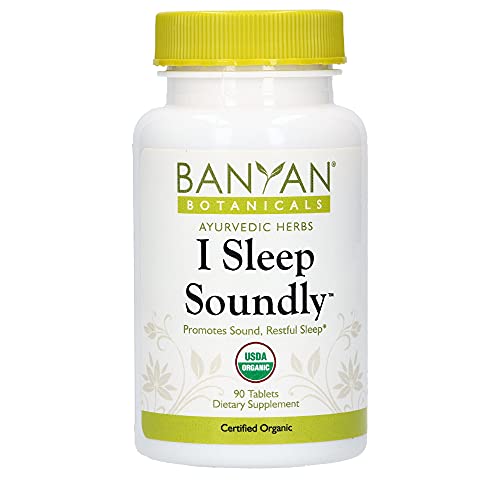 Banyan Botanicals I Sleep Soundly â€“ Organic Herbal Sleep Supplement with Ashwagandha & Chamomile â€“ 90 Tablets â€“ Non-GMO Sustainably Sourced Vegan