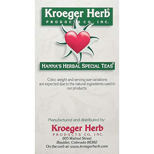Book Cover Kroeger Herb Kdy 2 Oz Hanna'S Special Teas