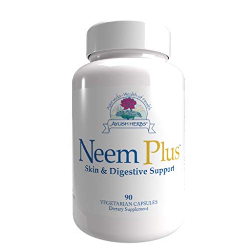 Book Cover Ayush Herbs Neem Plus Herbal Supplement, 90 Capsules