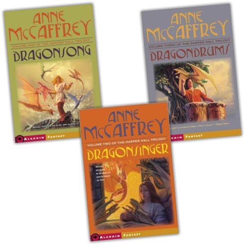 Anne McCaffrey Harper Hall Trilogy 3 Books Collection Pack Set (Dragondrums, Dragonsinger, Dragonsong)