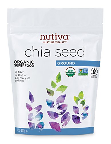 Book Cover Nutiva Organic Milled Chia Seeds 396 gm