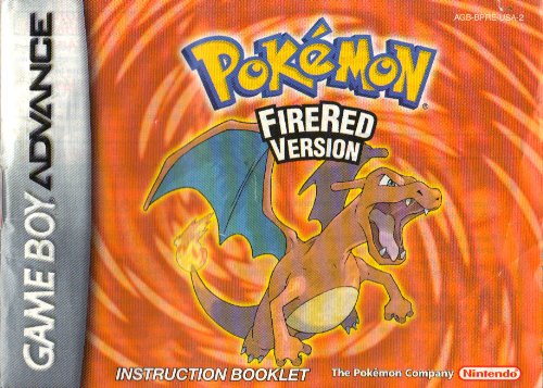 Pokemon Fire Red Version Instruction Booklet (Game Boy Advance)