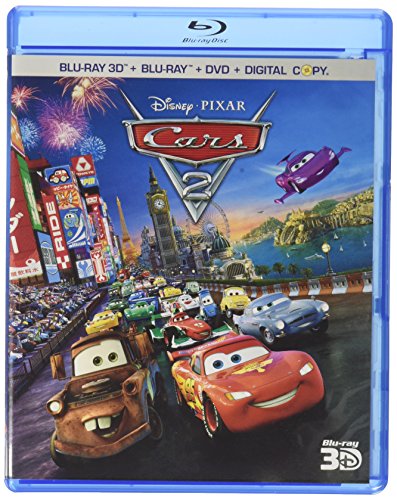 Book Cover Cars 2 (Five-Disc Combo: Blu-ray 3D / Blu-ray / DVD / Digital Copy)