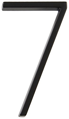 Distinctions 843197 Black Floating Mount 5-Inch House Number 7