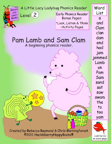 Pam Lamb and Sam Clam (Little Lacy Ladybug Phonics Readers Book 202)